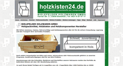 Desktop Screenshot of holzkisten24.de