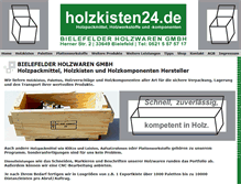 Tablet Screenshot of holzkisten24.de